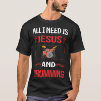 Funny Jesus tromming Drummer Trommler Trommeln