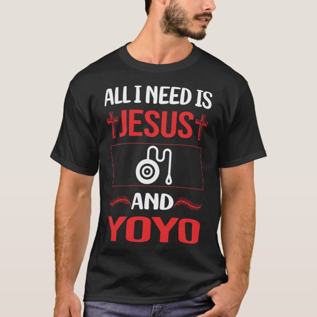 Funny Jesus YoYo Yo-Yo Yo YoYoing T-Shirt (Vorderseite)