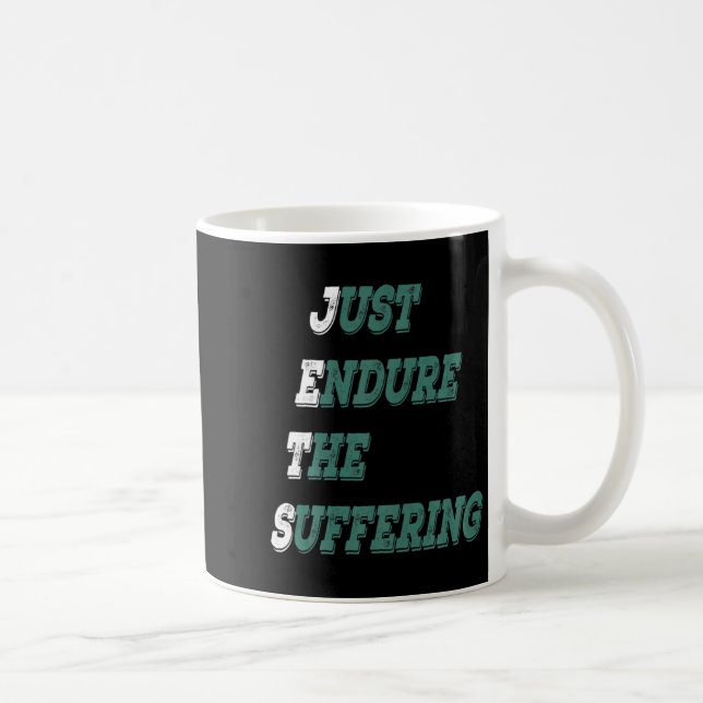 Funny Jets Just Endure The Suffering New York Foot Kaffeetasse (Rechts)