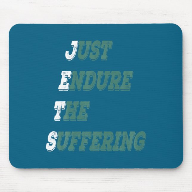 Funny Jets Just Endure The Suffering New York Foot Mousepad (Vorne)
