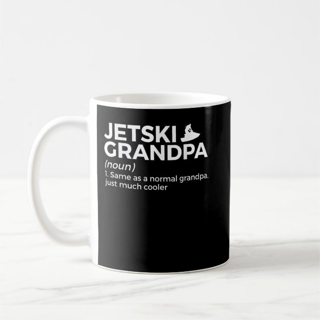 Funny Jetski Grandpa Definition Jet Skiing Kaffeetasse (Links)