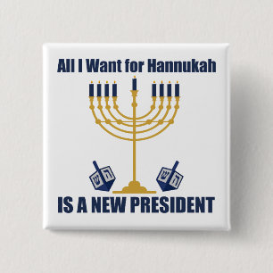 Funny Jewish Anti Trump Politisch Hanukkah Button