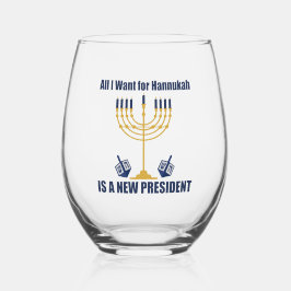 Funny Jewish Anti Trump Politisch Hanukkah Weinglas Ohne Stiel