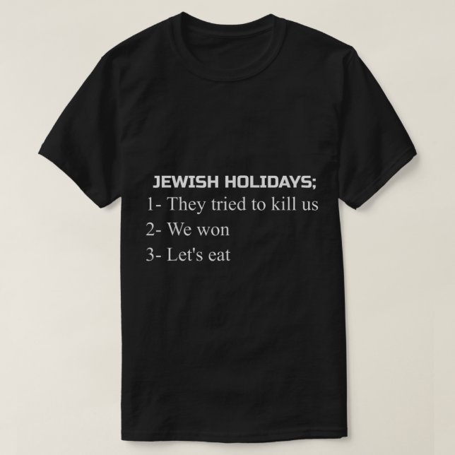 Funny Jewish Joke Holiday Spaß Geschenk für Pessac T-Shirt (Design vorne)