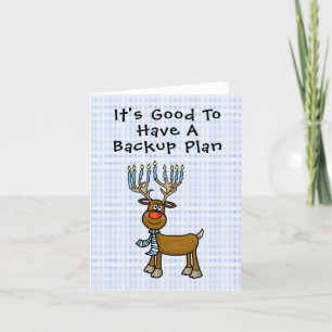 Funny Jewish Rudolph Chrismukah Card Karte