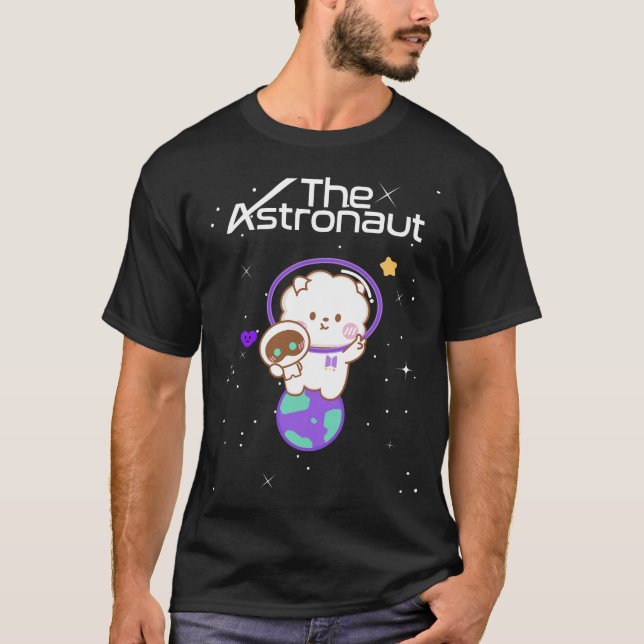Funny Jin Wootteo, das Astronaut-K-Pop-Sweatshirt T-Shirt (Vorderseite)