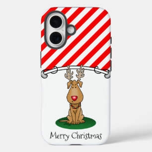 Funny Jingle This Red Nose Rentier Hund Niedlich iPhone 16 Hülle