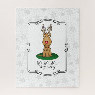 Funny Jingle This Red Nose Rentier Hund Niedlich Puzzle