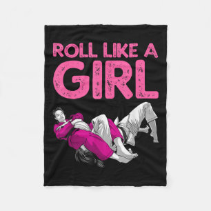 Funny Jiu Jitsu Art for Women Girls Kinder Brasili Fleecedecke