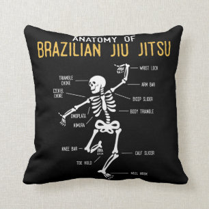 Funny Jiu Jitsu Fighter Anatomy BJJ Training Spaß Kissen