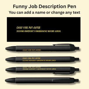 Funny Job Title - Cheffeuerlöscher Kugelschreiber