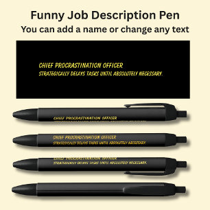 Funny Job Title - Chief Procrastering Officer Kugelschreiber
