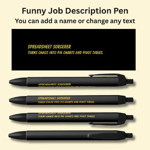 Funny Job Title - Spreadsheet Zauberer Kugelschreiber