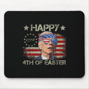 Funny Joe Biden 4. Juli glücklich 4. Osterfeier Mousepad