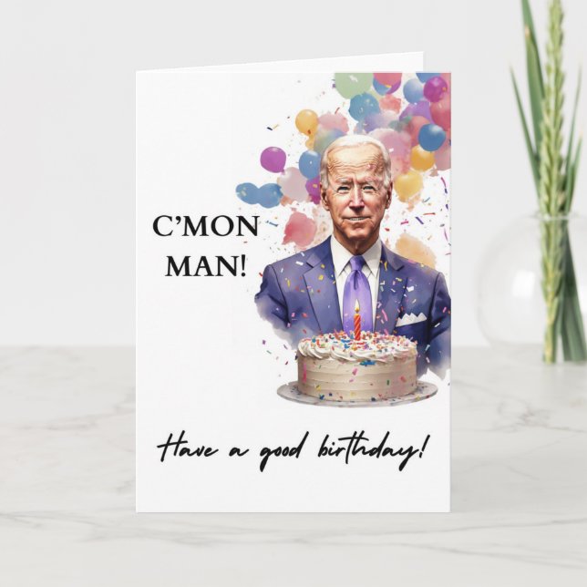 Funny Joe Biden Birthday Card Karte (Vorderseite)