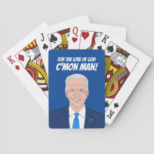 Funny Joe Biden Cartoon und humorvoll politisch Spielkarten
