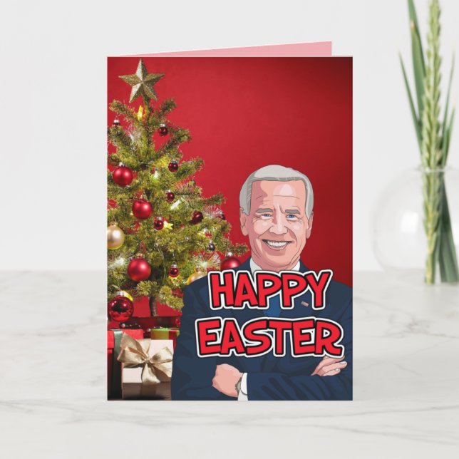 FUNNY JOE BIDEN CHRISTMAS KONFUSIERTE FUNNY CARDS KARTE (Vorderseite)