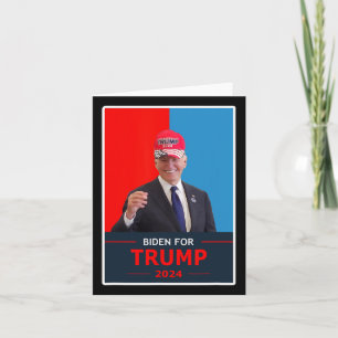 Funny Joe Biden für Trump 2024 Wahlen tragen eine  Karte