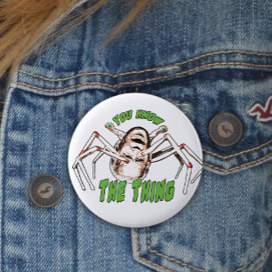 Funny Joe Biden Halloween U Know the Thing Horror Button