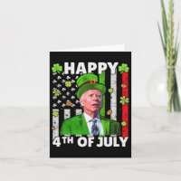 Funny Joe Biden Happy 4. Juli Verwirrte St Patr
