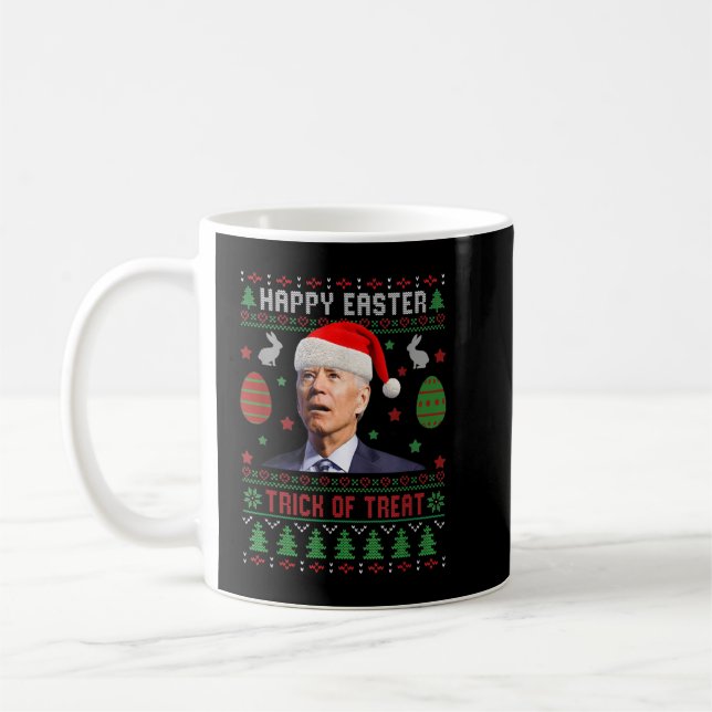 Funny Joe Biden Happy Oaster Trick oder Treat Ugly Kaffeetasse (Links)