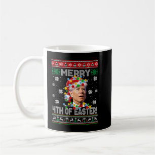 Funny Joe Biden Happy Oaster Ugly Christmas Sweet Kaffeetasse