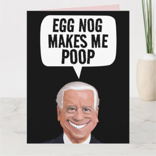FUNNY JOE BIDEN KACKTE CHRISTMAS BIG CARD KARTE