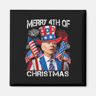 Funny Joe Biden Merry 4. Weihnachten 4. Juli Magnet