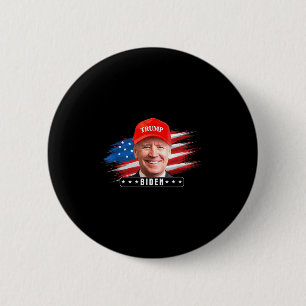 Funny Joe Biden mit Trump Button