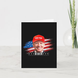 Funny Joe Biden mit Trump Karte