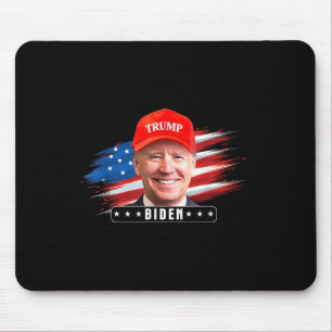 Funny Joe Biden mit Trump Mousepad