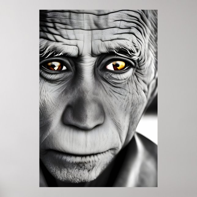 Funny Joe Biden , Monkey Planet , Ape Face Poster (Vorne)