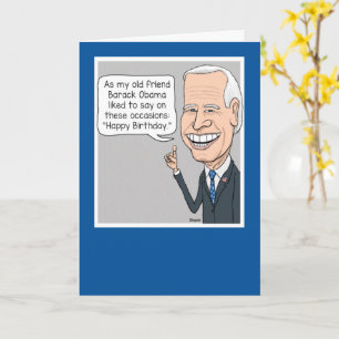 Funny Joe Biden und sein Freund Obama Geburtstag Karte