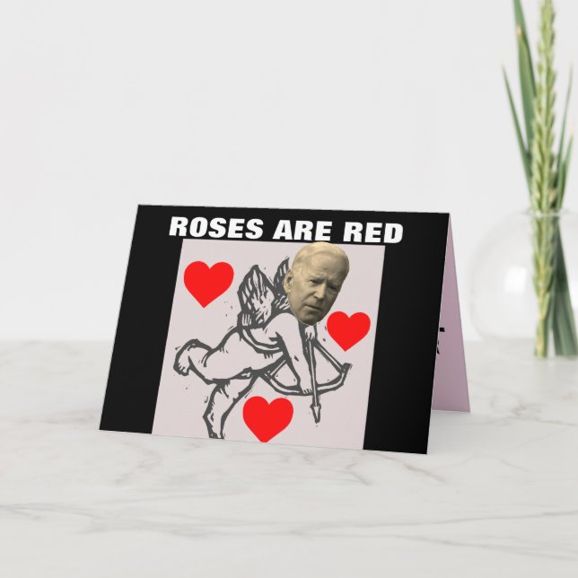 FUNNY JOE BIDEN VALENTINE'S DAY CARDS KARTE (Vorderseite)