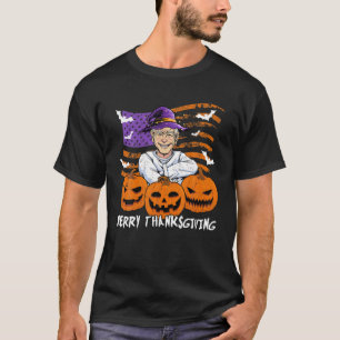 Funny Joe Biden verwirrt Happy Thanksgiving Hallow T-Shirt