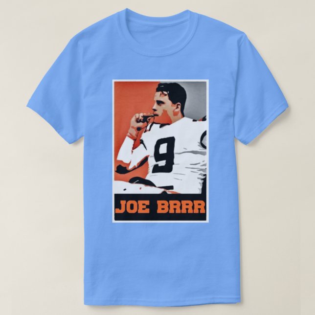 Funny Joe Burrow Rauchen T-Shirt (Design vorne)