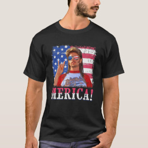 Funny Joe_Dirts Merica 4th of July American Flag T-Shirt