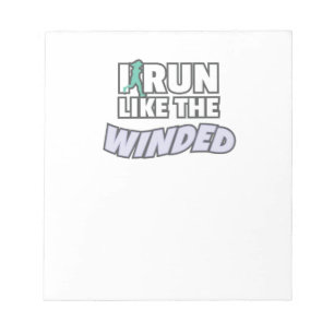 Funny Jogger Runner Lauf ich wie der Wind läuft Notizblock