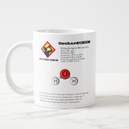 Funny Joke Dihydrogenmonoxid (H2O) Chemie Jumbo-Tasse