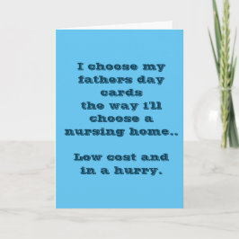 Funny Joke Fathers Day Card Karte