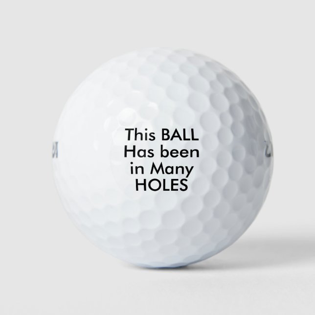 Funny Joke Golfer Golfball (Vorderseite)