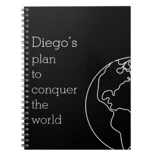 Funny Joke Niedlich Black Spiral Notebook für Jun Notizblock