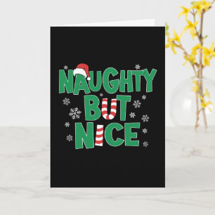 Funny Joke Weihnachts-Spaß Naughty Aber Nice Karte