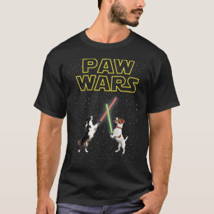 Funny Joke Zitat Dog Tshirt Paw Wars Niedliche Hun