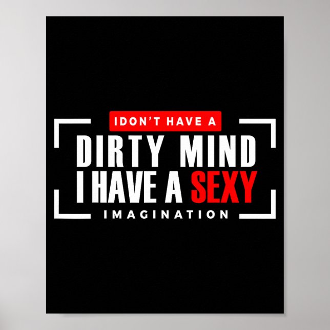 Funny Jokes Saying Men Women Novelty Apparel I Don Poster (Vorne)