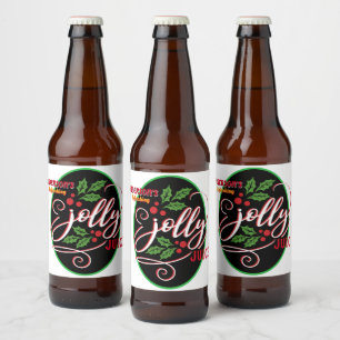 Funny Jolly Juice Christmas Cheer Bierflasche Bierflaschenetikett