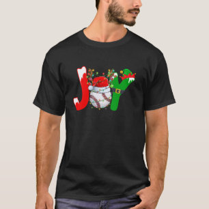 Funny Joy Baseball Weihnachtsmannmütze Reindeer Ch T-Shirt