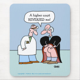 Funny Judge and Doctor Cartoon für Anwälte Mousepad