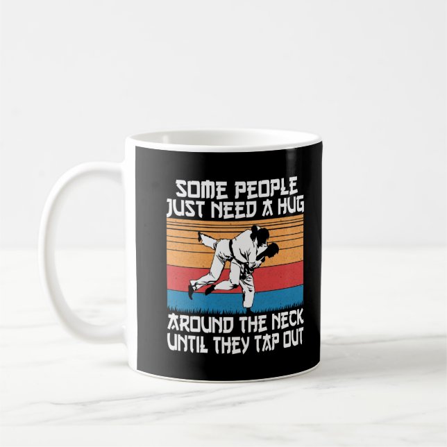 Funny Judo Jiu Jitsu Spaß für Kampfkunst Kaffeetasse (Links)