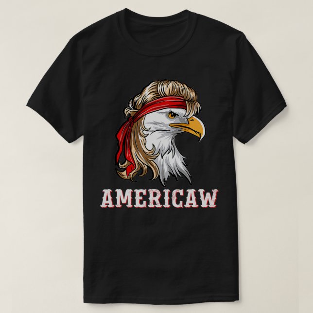 Funny July 4th American Flag USA Patriotic Eagle A T-Shirt (Design vorne)